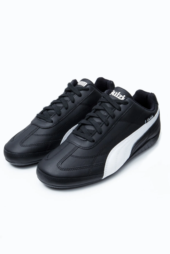 PUMA x Guizio Black & White Low-Top Sneakers