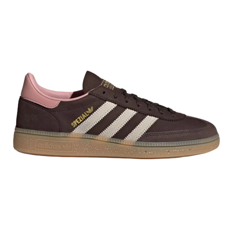 adidas Spezial Low-Top Sneakers - Dark Brown, Cream & Pink