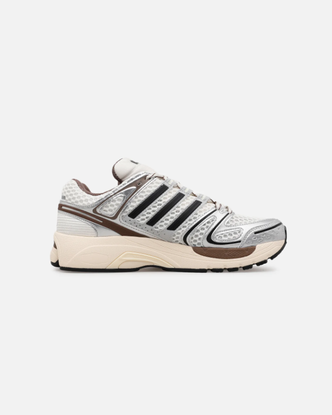 adidas Retro Mesh Sneakers - Silver, Brown & Cream