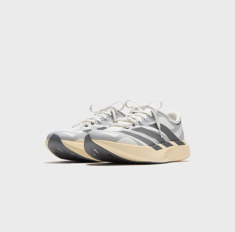 adidas Grey and Black Sneakers with Cream Sole