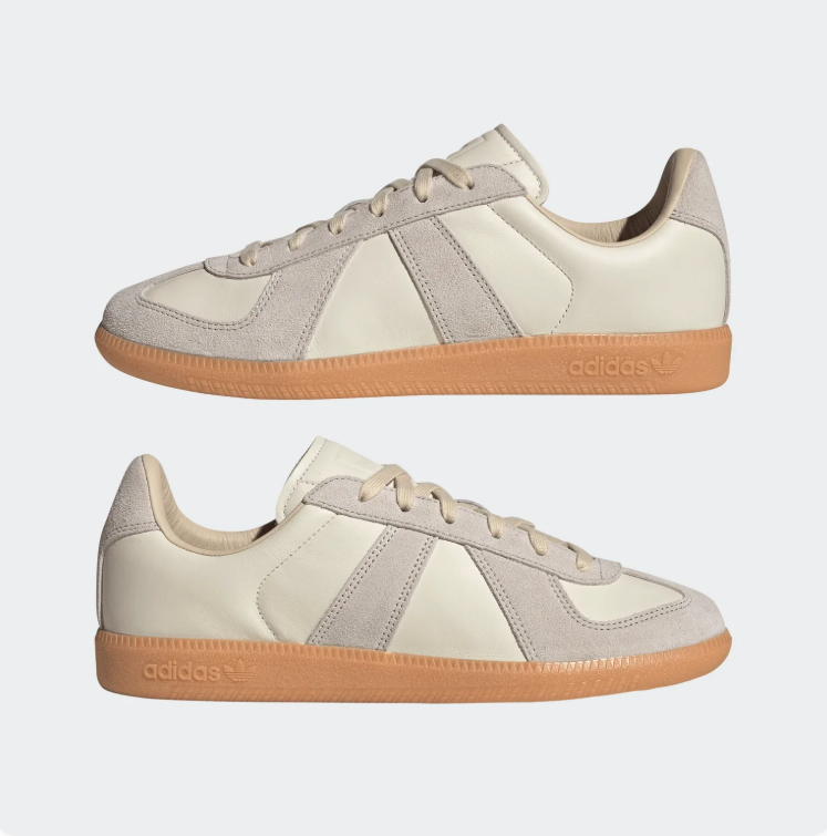 adidas Retro Low-Top Sneakers - Cream & Light Gray
