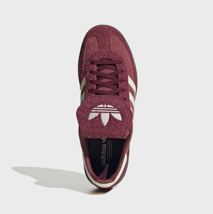 adidas Spezial Burgundy Sneakers with Fold-Over Tongue