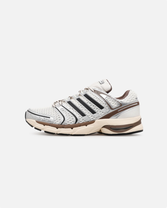 adidas Retro Mesh Sneakers - Silver, Brown & Cream