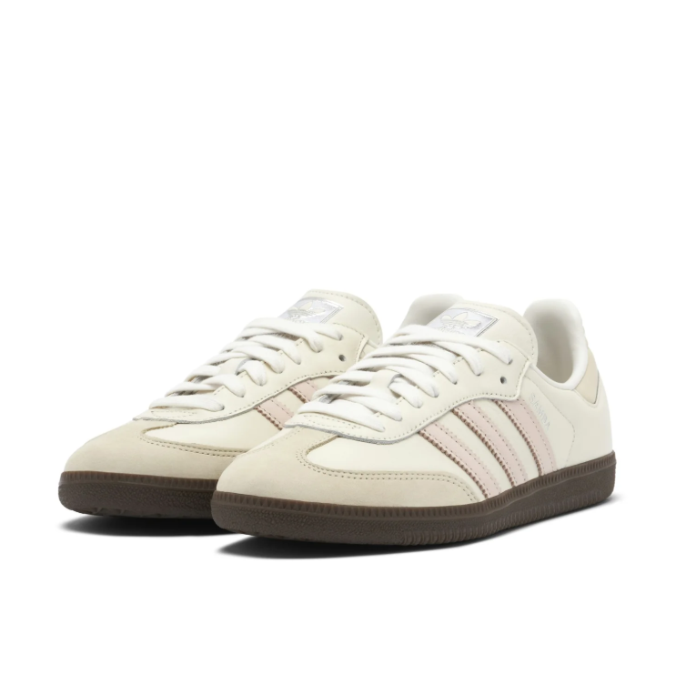 adidas Samba Low-Top Sneakers - Cream & Pale Pink