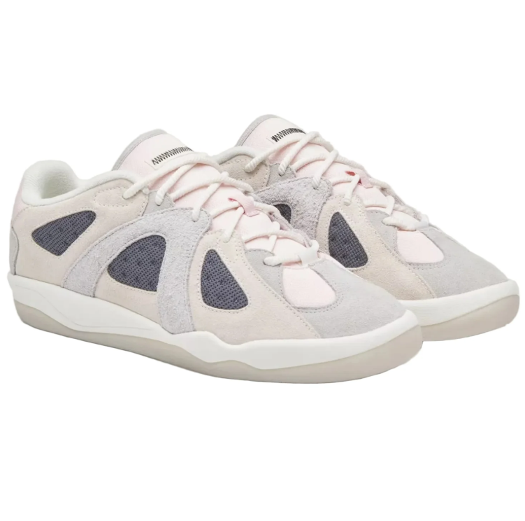 adidas Retro Mesh-Panel Low-Top Sneakers - Cream & Gray
