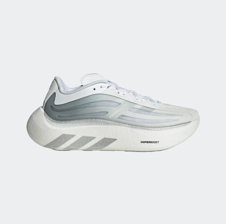 adidas Sculpted Thick-Sole Sneakers - White & Gray