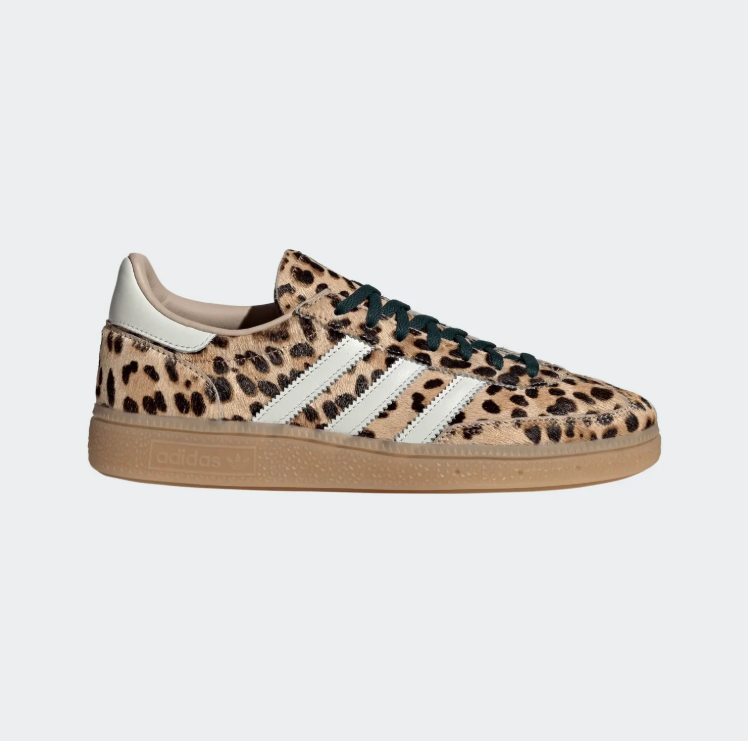 adidas Leopard-Print Low-Top Sneakers - Tan & Cream