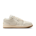 Air Jordan Cream Low-Top Sneakers with Tassel & Gold Accents