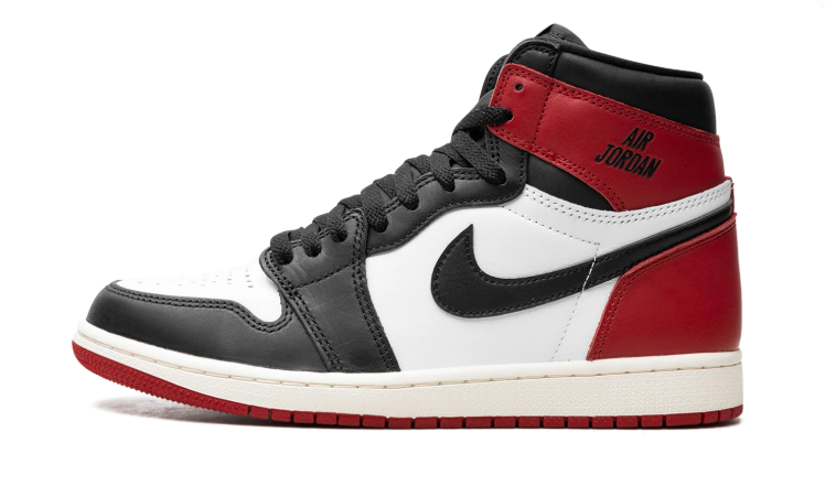 Air Jordan Red, Black & White High-Top Sneakers
