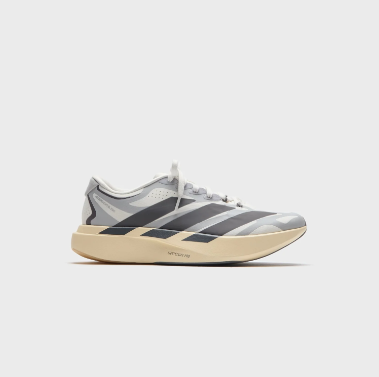 adidas Grey and Black Sneakers with Cream Sole