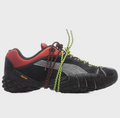 PUMA Black and Red Sneakers with Neon Rope Laces