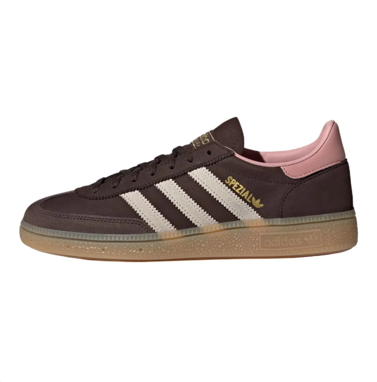 adidas Spezial Low-Top Sneakers - Dark Brown, Cream & Pink