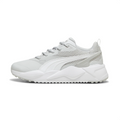 PUMA Light Grey & White Mesh-Panel Chunky Sneakers