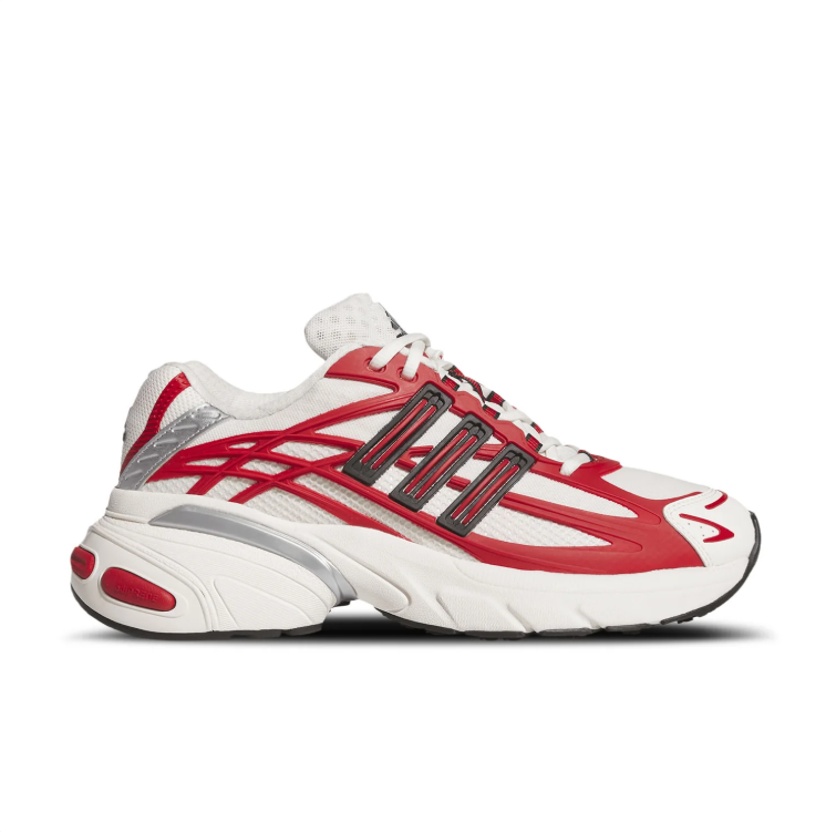 adidas Chunky Low-Top Sneakers – Red, White & Silver