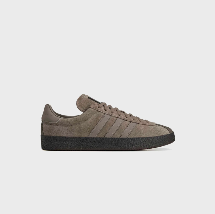 adidas Taupe Low-Top Sneakers with Black Sole