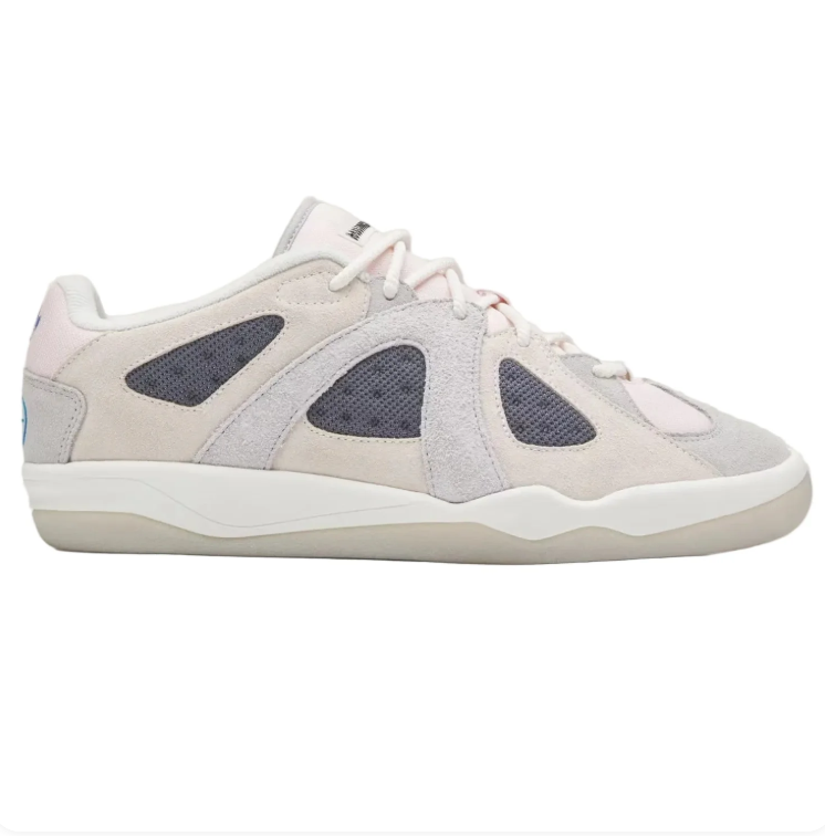 adidas Retro Mesh-Panel Low-Top Sneakers - Cream & Gray