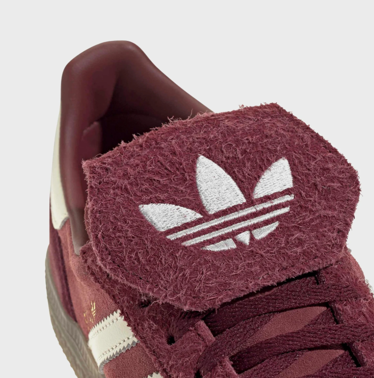 adidas Spezial Burgundy Sneakers with Fold-Over Tongue