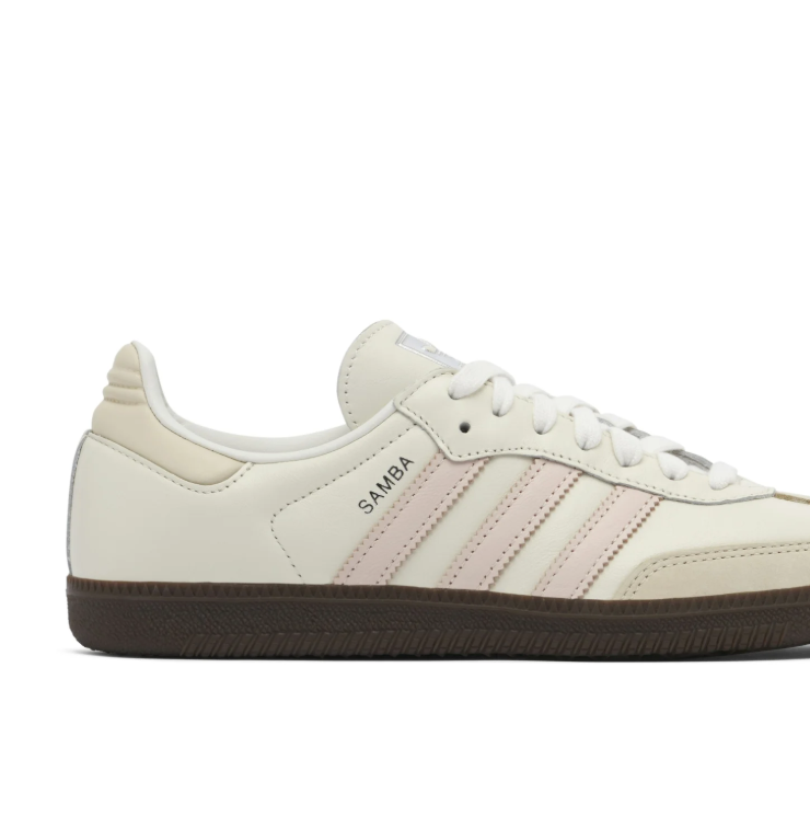 adidas Samba Low-Top Sneakers - Cream & Pale Pink