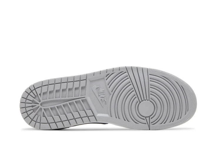 Air Jordan Light Grey, White & Black Low-Top Sneakers