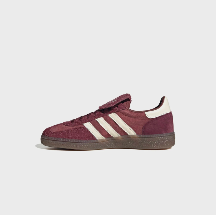 adidas Spezial Burgundy Sneakers with Fold-Over Tongue