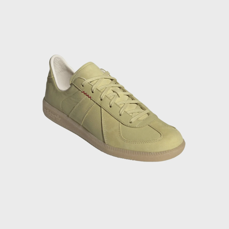 Hartcopy Olive Low-Top Sneakers with Gum-Tone Sole
