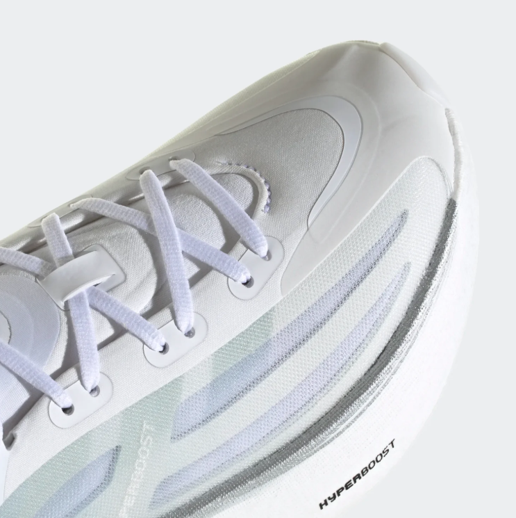 adidas Sculpted Thick-Sole Sneakers - White & Gray