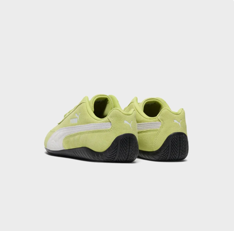 PUMA Lime Green & White Low-Top Sneakers