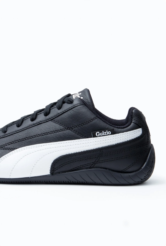 PUMA x Guizio Black & White Low-Top Sneakers