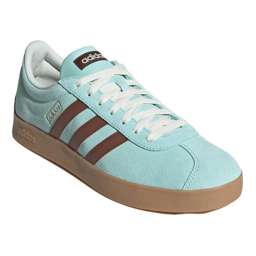 adidas Retro Low-Top Sneakers - Mint Blue & Brown