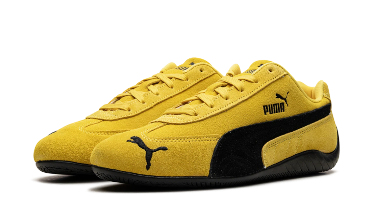 PUMA Yellow & Black Low-Top Sneakers