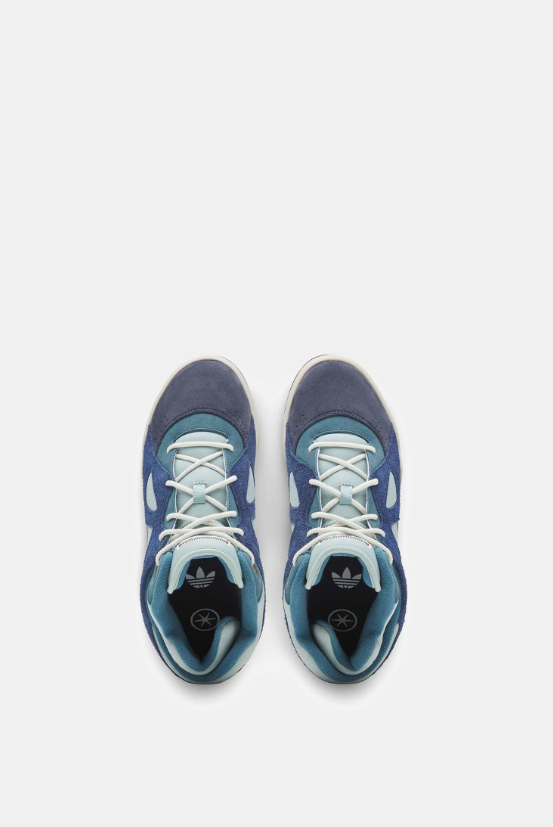 adidas Retro Mid-Top Sneakers - Blue & Light Blue