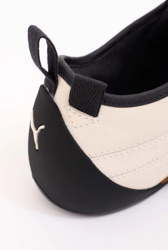 PUMA Cream & Brown Textured Low-Top Sneakers