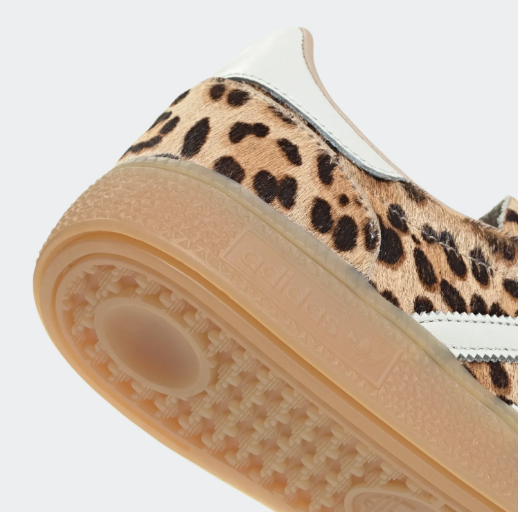 adidas Leopard-Print Low-Top Sneakers - Tan & Cream