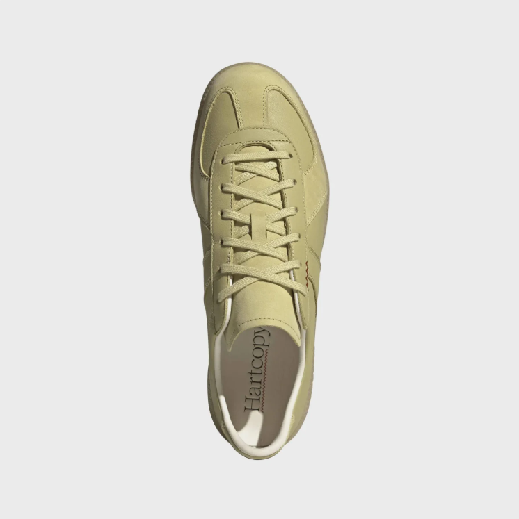 Hartcopy Olive Low-Top Sneakers with Gum-Tone Sole
