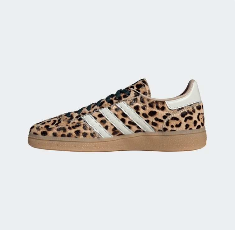 adidas Leopard-Print Low-Top Sneakers - Tan & Cream