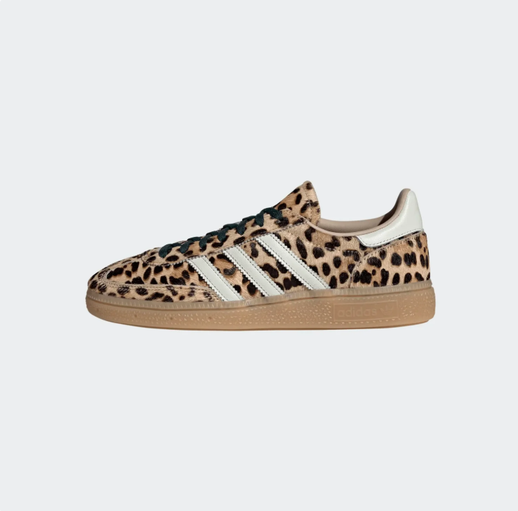 adidas Leopard-Print Low-Top Sneakers - Tan & Cream