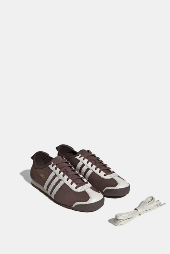 adidas Slim Retro Low-Top Sneakers - Dark Brown & Cream
