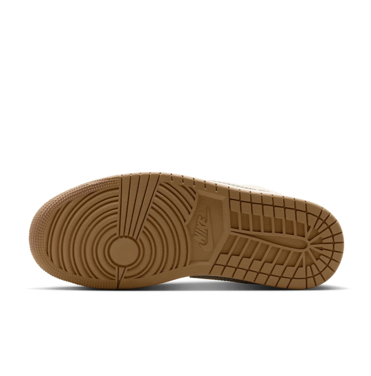 Air Jordan Cream Low-Top Sneakers with Tassel & Gold Accents