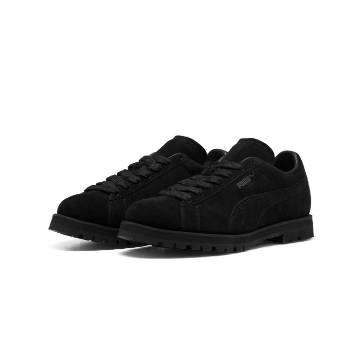 PUMA All-Black Low-Top Sneakers with Lug Sole