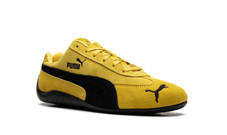 PUMA Yellow & Black Low-Top Sneakers
