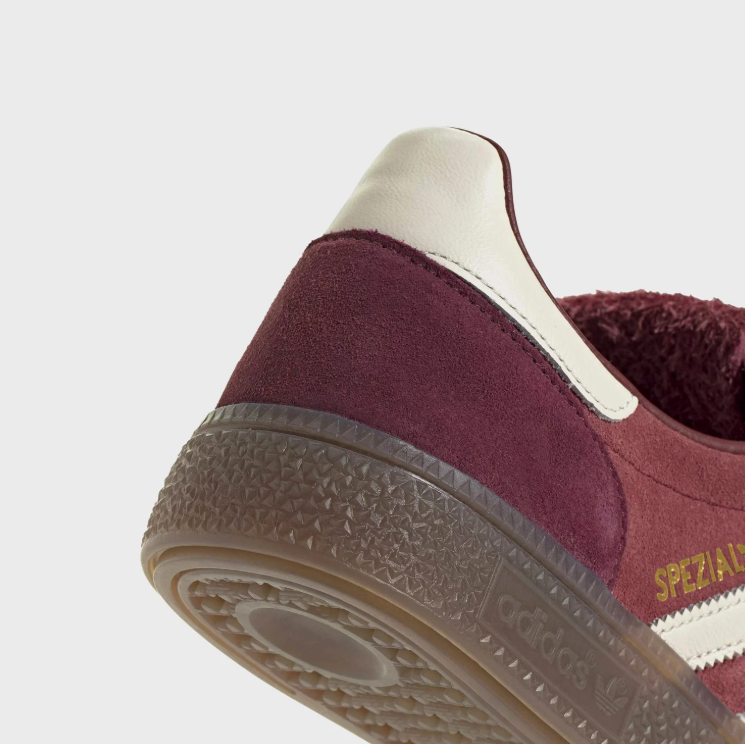 adidas Spezial Burgundy Sneakers with Fold-Over Tongue