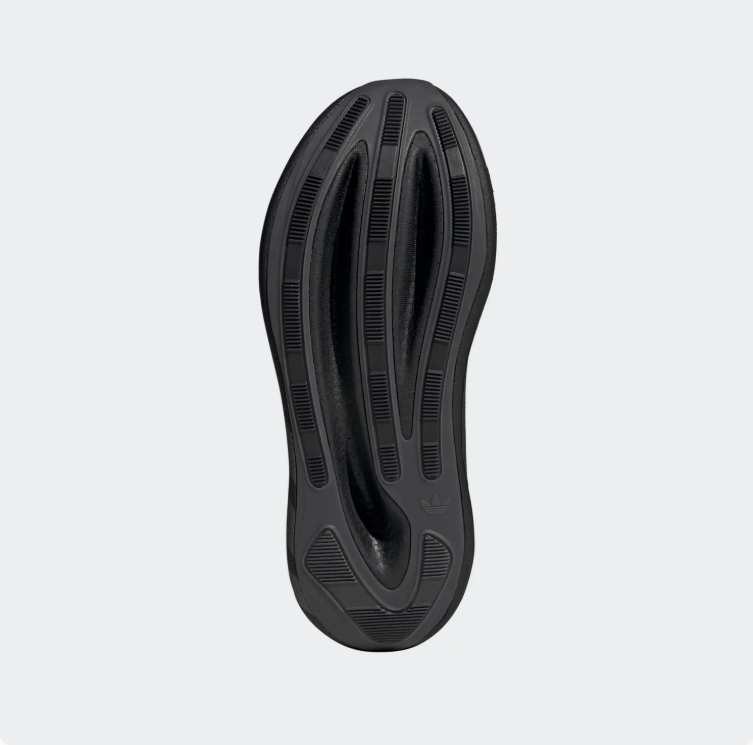adidas Sculpted Thick-Sole Mesh Sneakers - All Black