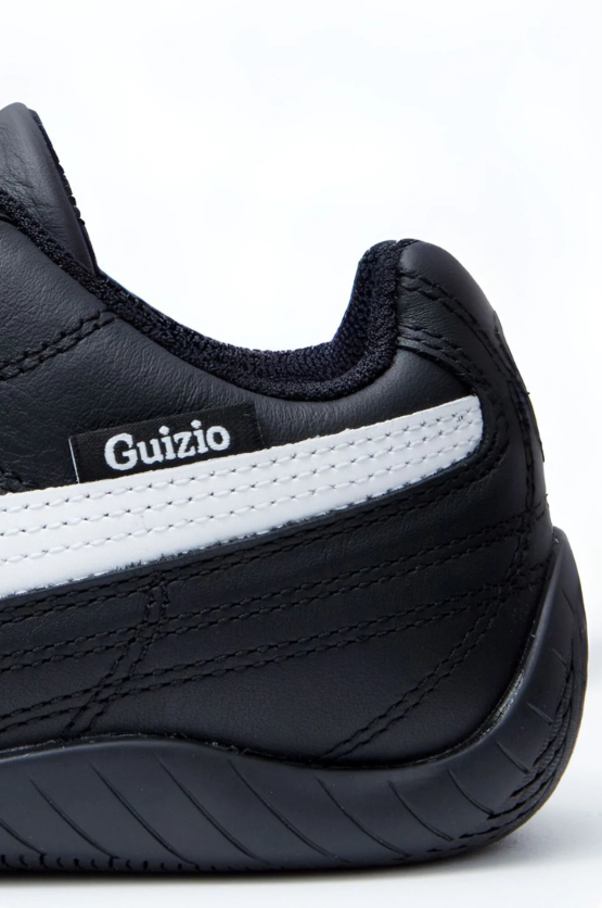PUMA x Guizio Black & White Low-Top Sneakers