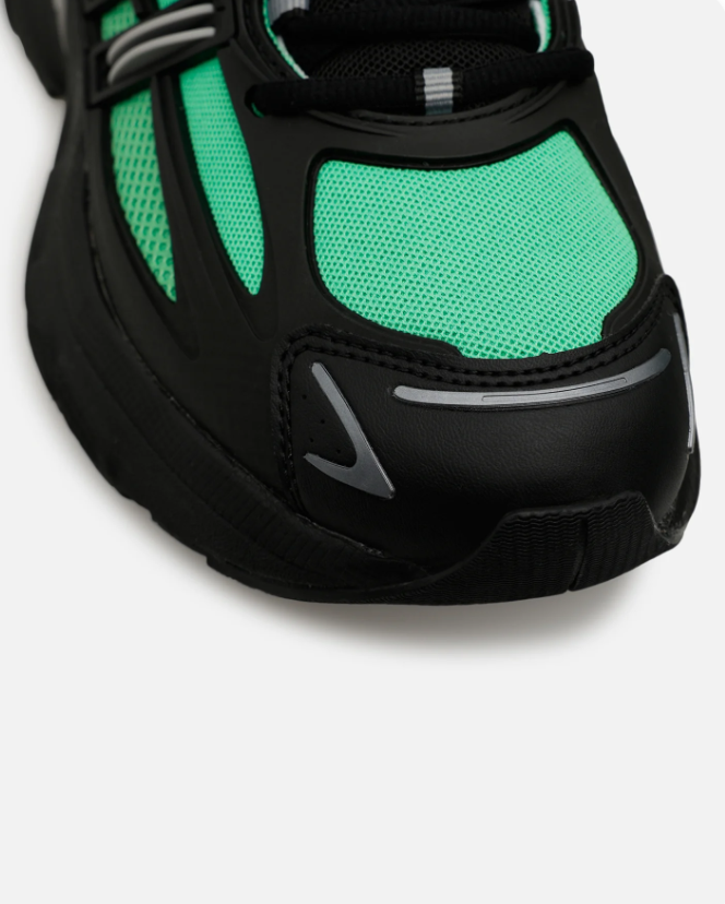 adidas Chunky Retro Mesh Sneakers - Black & Mint Green