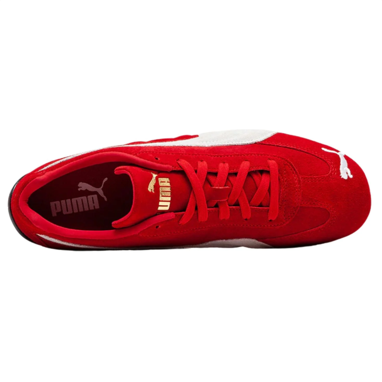 PUMA Red & White Low-Top Sneakers
