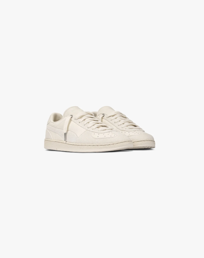 PUMA Cream Tonal Low-Top Court Sneakers