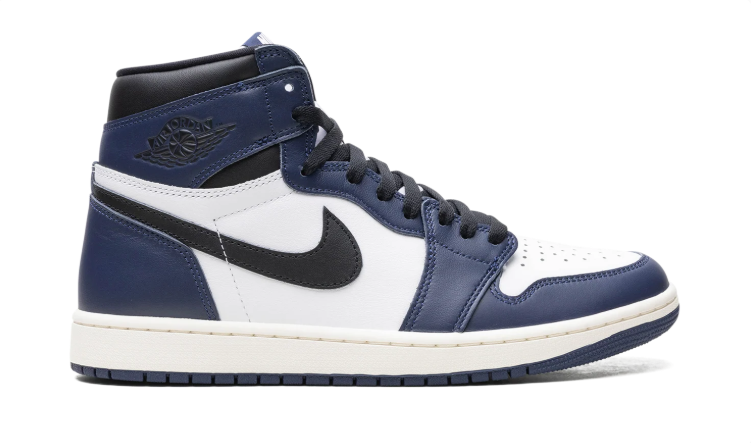 Air Jordan Navy, White & Black High-Top Sneakers