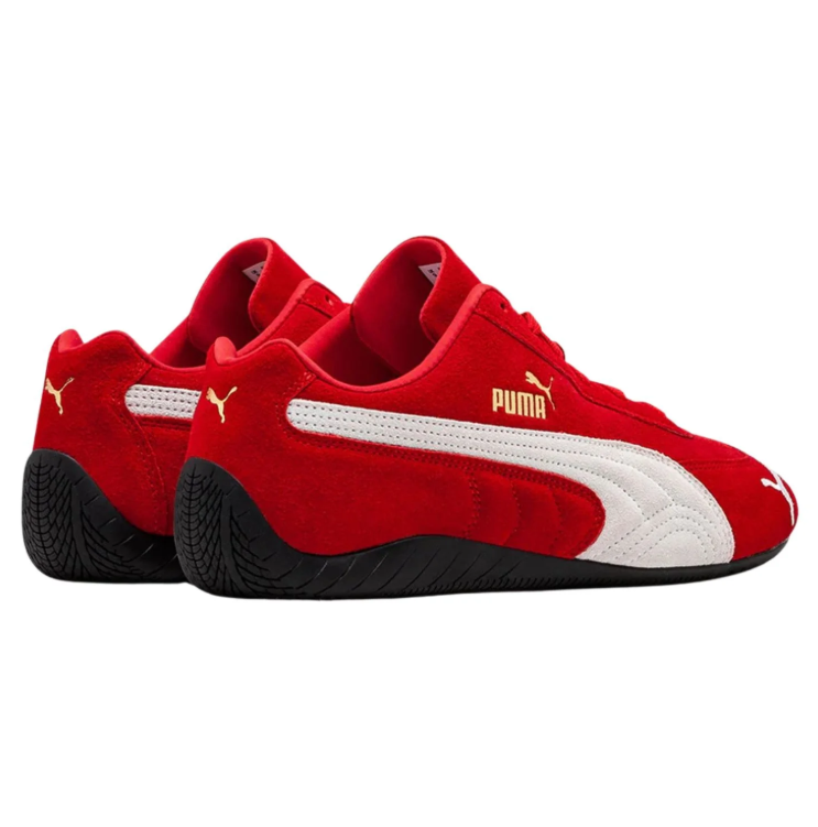 PUMA Red & White Low-Top Sneakers