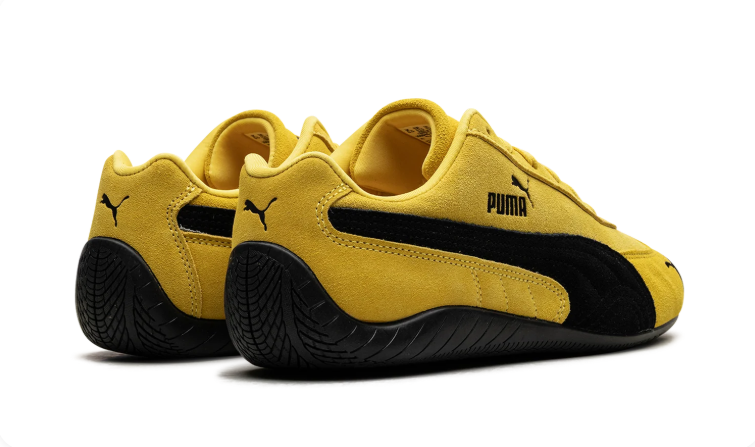 PUMA Yellow & Black Low-Top Sneakers