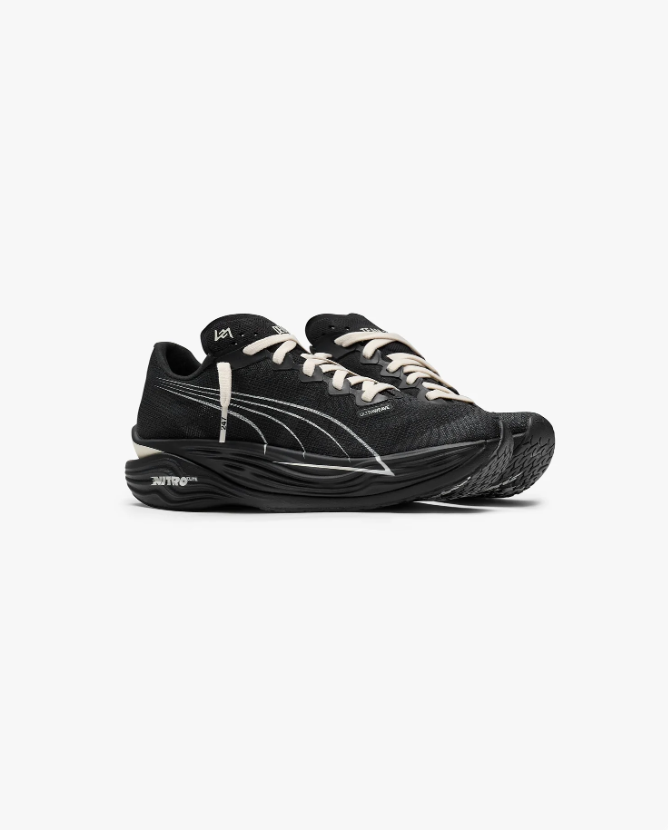 PUMA Black & Cream Low-Top Sneakers